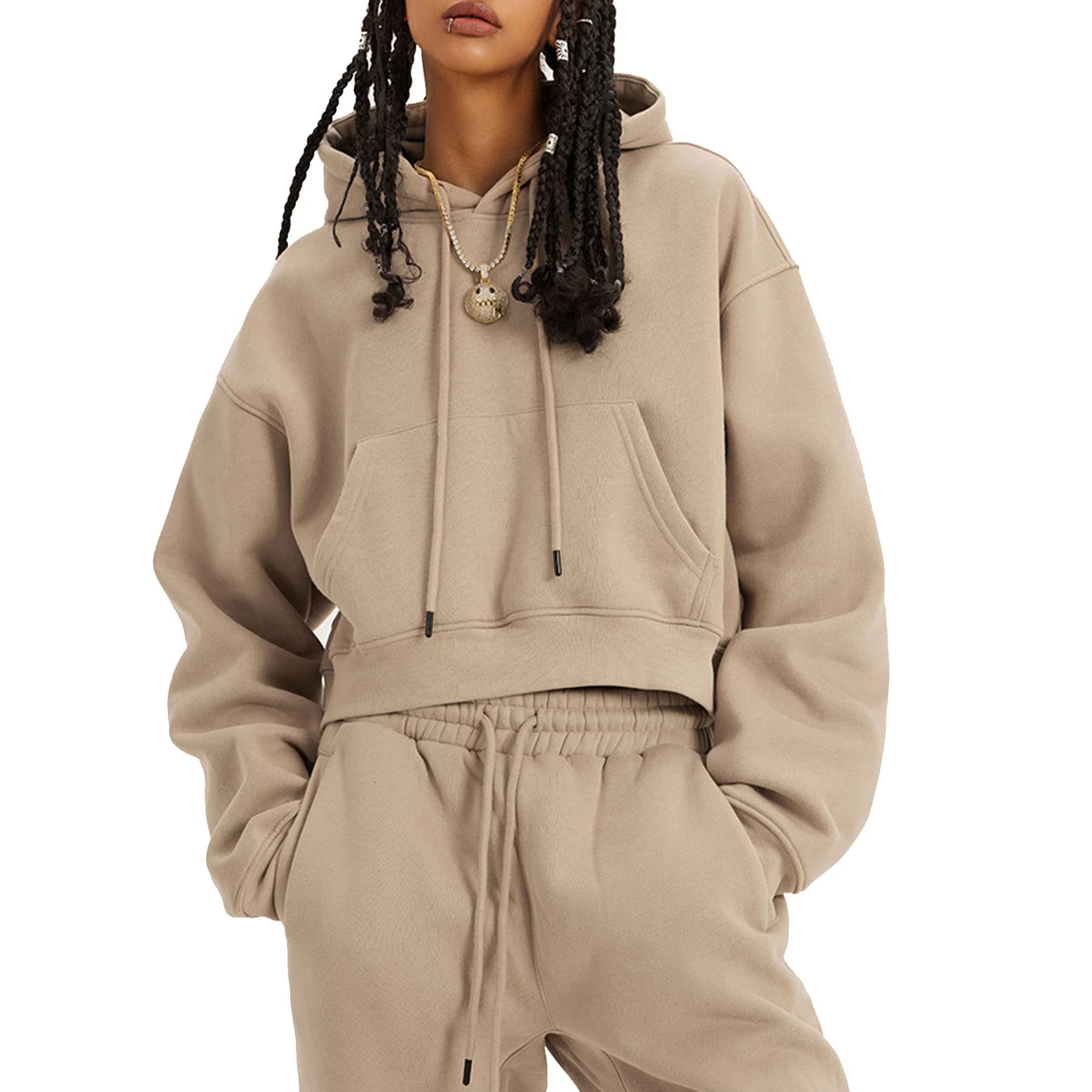 2024 New Arrivals Women Tracksuits Wholesale Custom 100% Polyester Fleece Fitness Women Jogging Suits Set Track Suit For Girls