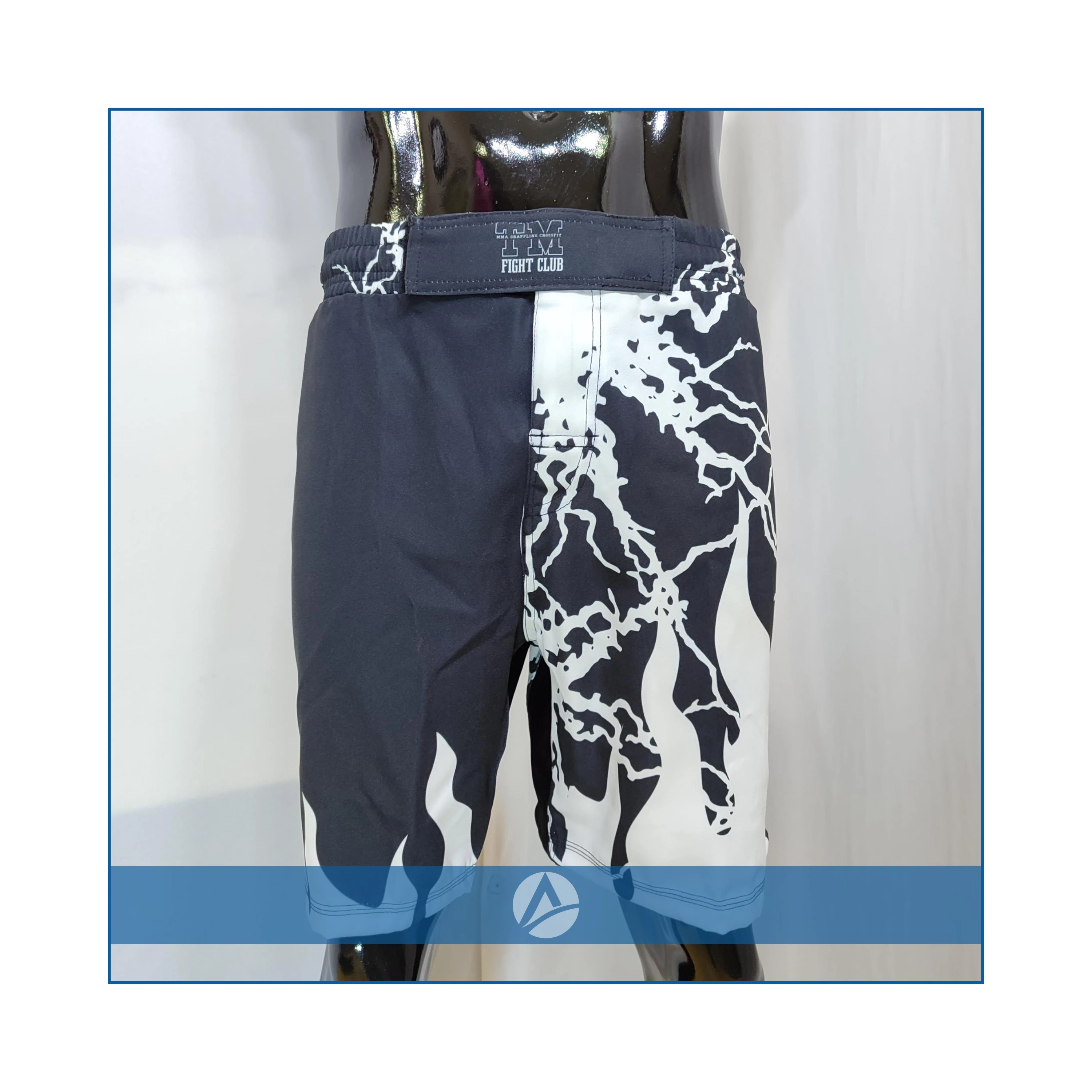 Double Layer 4-way stretchable Crotch area MMA Shorts Elastic waistband with Drawstring closure MMA short