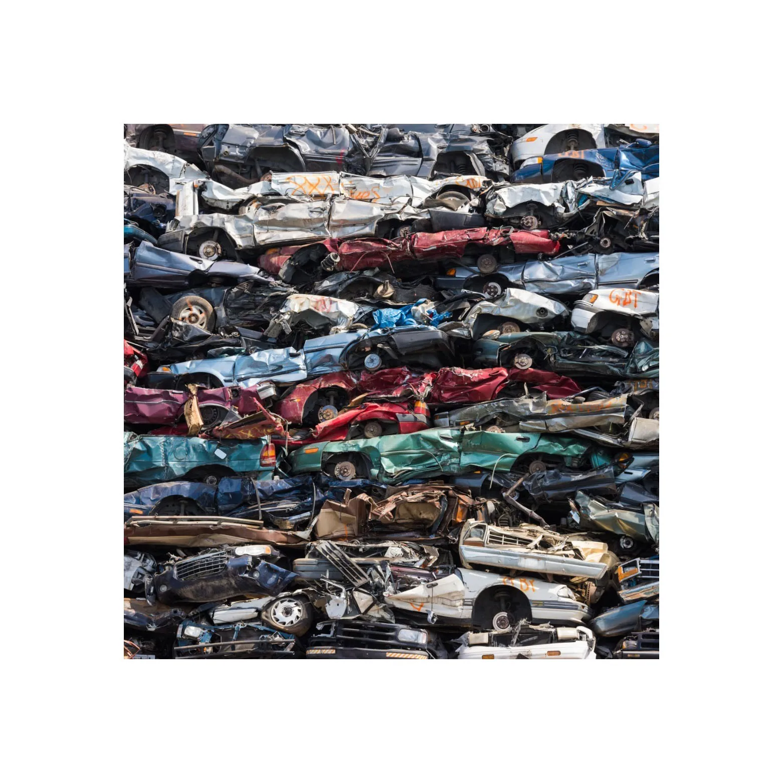 clean used car scrap ideal for reducing waste and promoting sustainability in the automotive industry Aluminum scrap