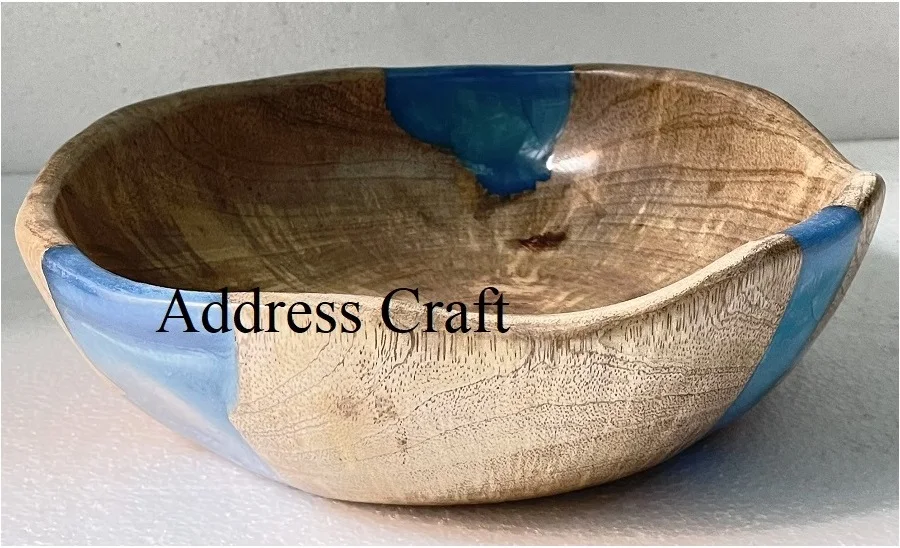 Affordable Price Bowl Decorative Wood Resin Fruit Bowl Creative Resin Bowl Tableware Table Decoration Platters Dinnerware Set