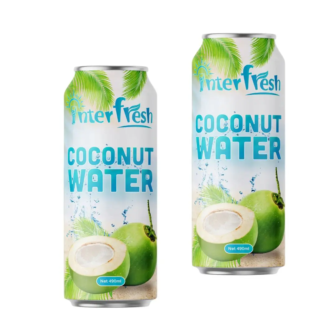500ml NFC Original Coconut Juice with Fruit juice flavor Coconut water with pulp INTERFRESH Beverage Manufacture OEM Vietnam