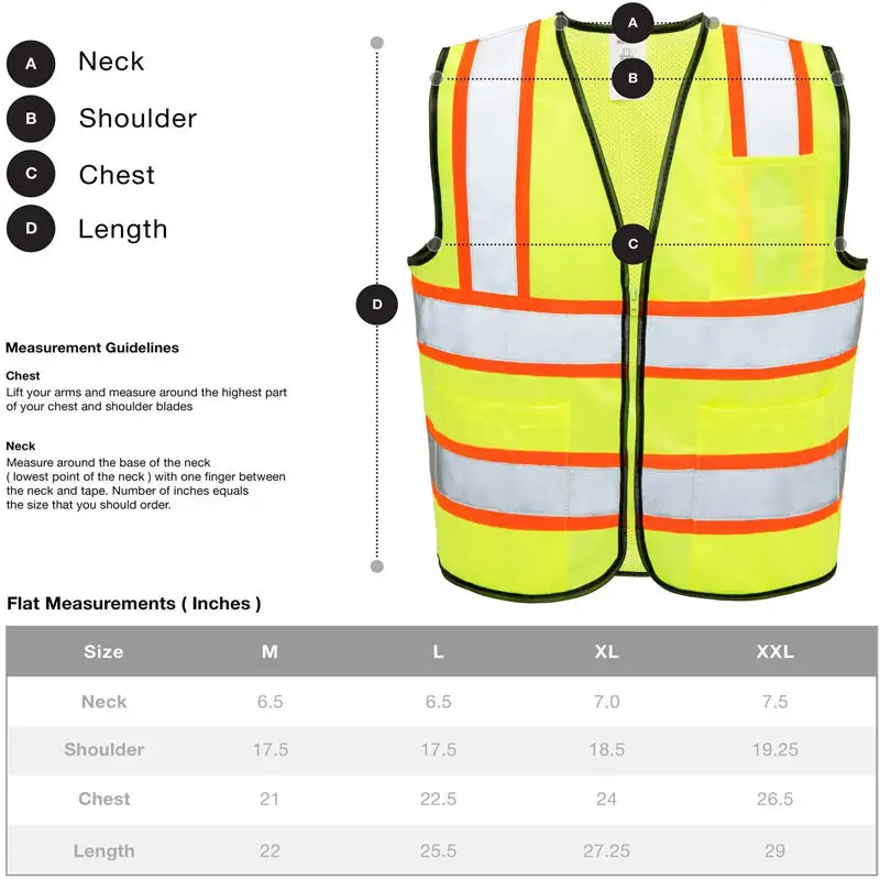 Multi-function Pockets Outdoor Engineering Clothing Mesh Multi-fold Reflective Vest Stripes Safety Vest