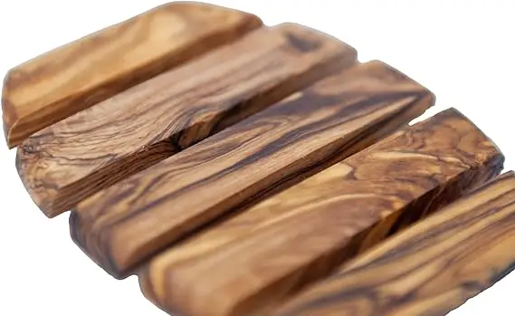 Wholesale  handmade Soap Dish Soap Holder Rustic Olive Wood Lattice Shape Decorative for Bathroom in latest design