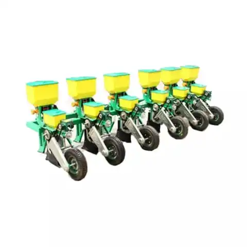 Top Grade 5 Rows Corn Vacuum Planter With Fertilizer Hopper Corn Maize Soybean Seed Planter tractor