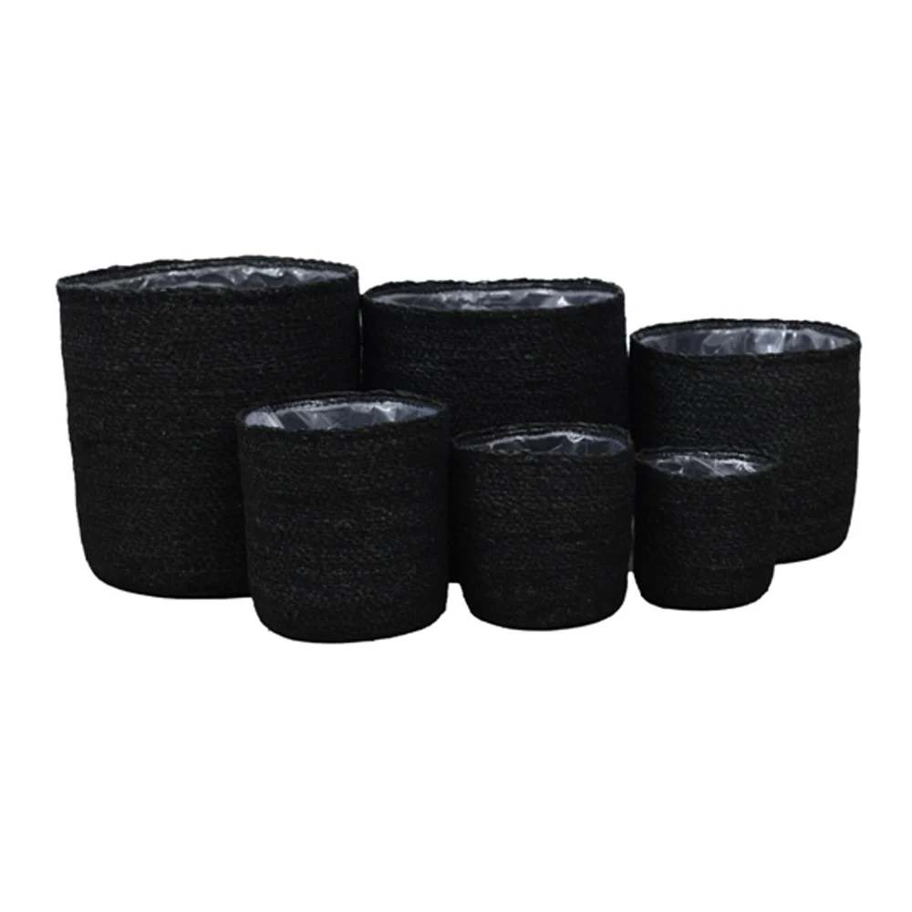 Decorative Handmade seagrass flower basket for home decoration luxury gold wedding by wholesale price