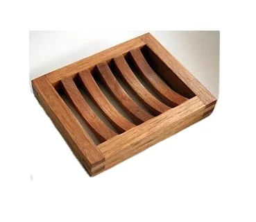 Wholesale Custom Logo Hot Sale Natural Color Wood Soap Box For Bathroom Soap Holder bathroom accessories