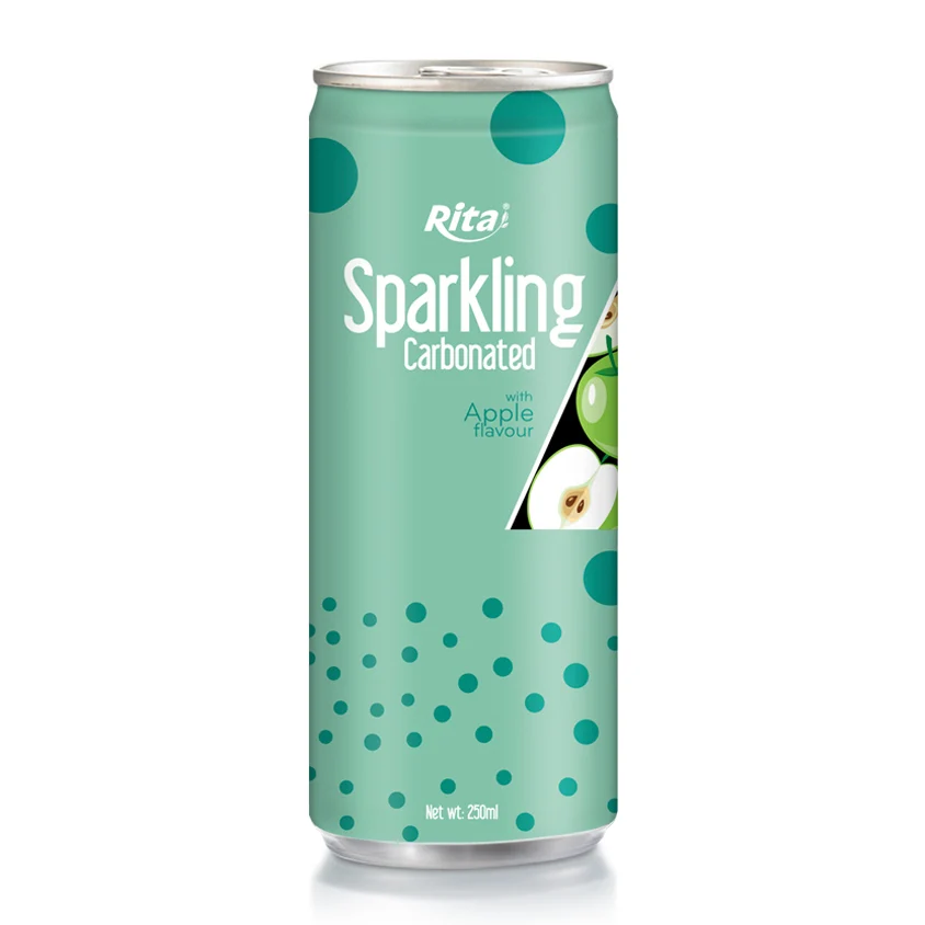 Factory Beverages from Vietnam Best Sell Carbonated Drink 250ml Sparkling Water with MIxed Fruit Flavor