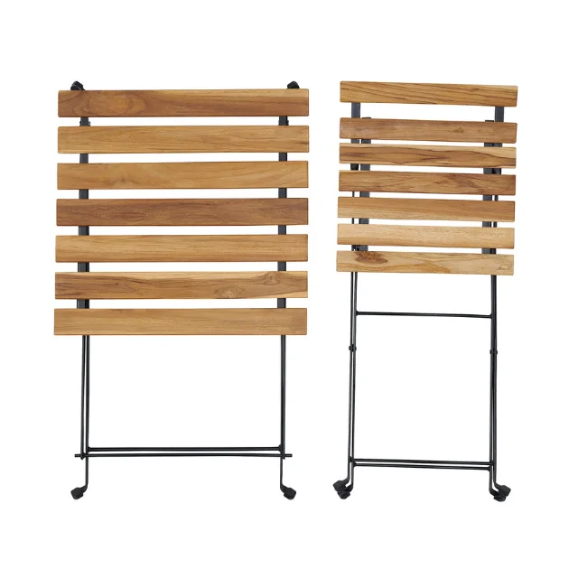 Hot seller patio furniture Teak Bistro Coffee set Table and Chairs for Garden Furniture space Vietnam high quality nice grain