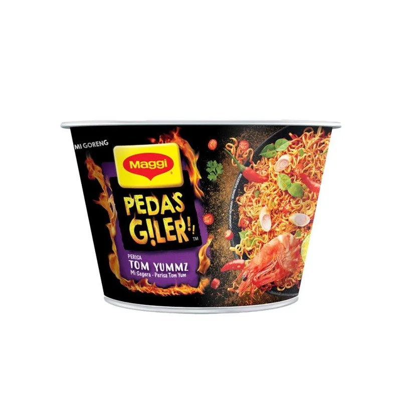 Maggi Bowl Tom Yam Convenient Bowl Soup Delicious Instant Noodle Variety Tastes Curry Laksa Chicken Flavor Malaysian Favourite