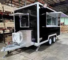 Mobile Outdoor Kitchen Fast Food Trailer Sale Street Mobile Food Cart Cooking Equipment