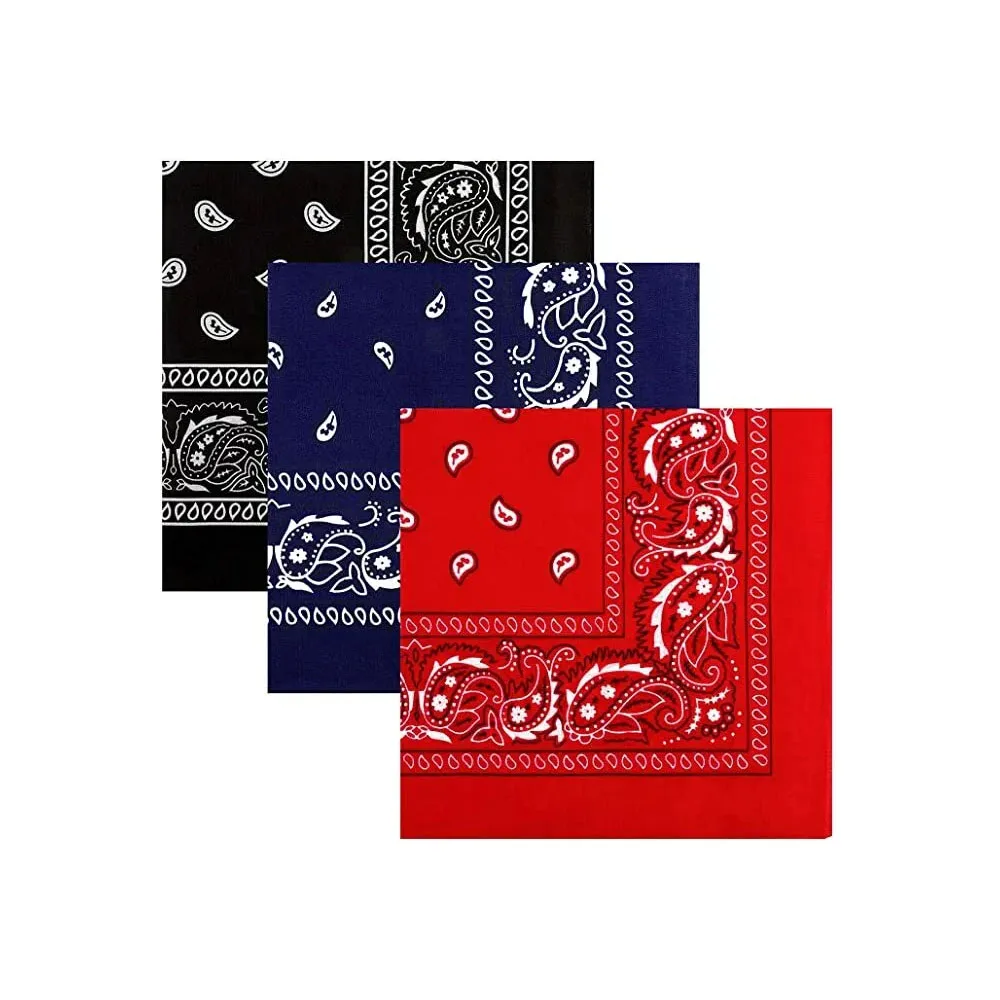 Wholesale Custom Paisley Hip Hop Bandana Scarf Long Wallet-Length for Outdoor Riding & Mask Use Bandana on Sale