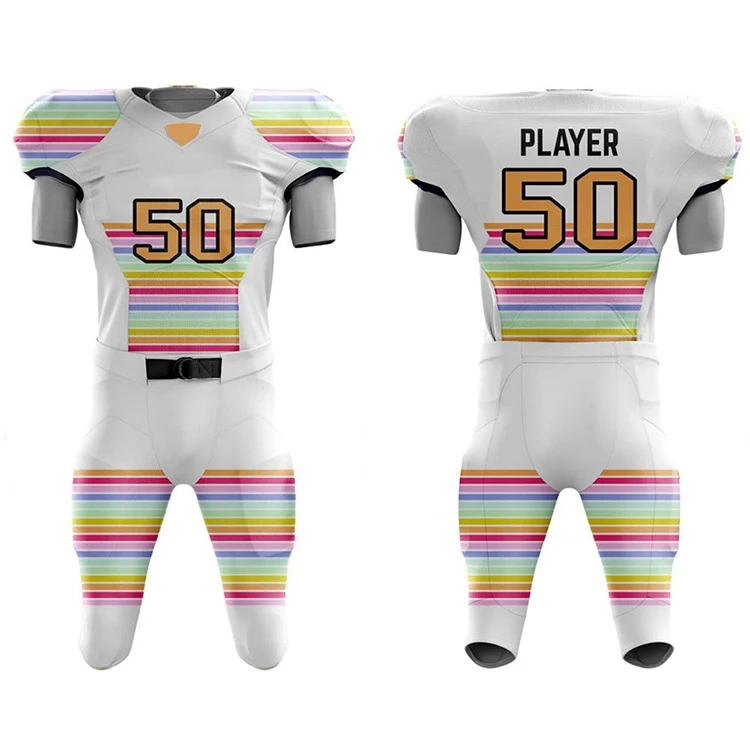 Custom Mesh American Football Uniform American Football Over Sized Jersey Sublimation American Football Uniform