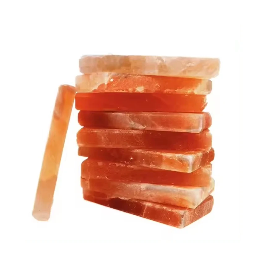 Himalayan Rock Salt Tiles Bricks Blocks & Slabs for Salt Room Caves & Spa also Cooking BBQ in Red Pink Orange Colors in Pakistan