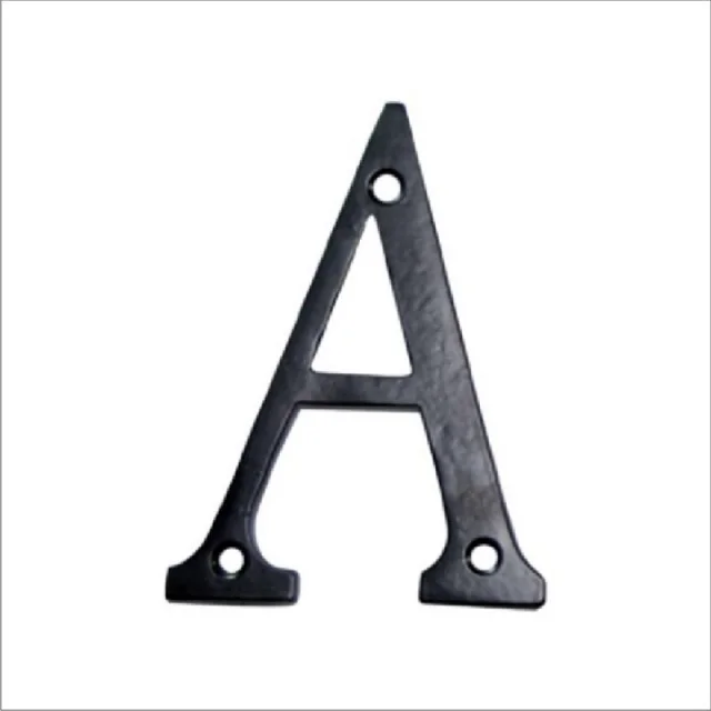 Antique Vintage Cabinet Knobs High quality Decorative alphabet black antique letter A new design numeral Door Handle