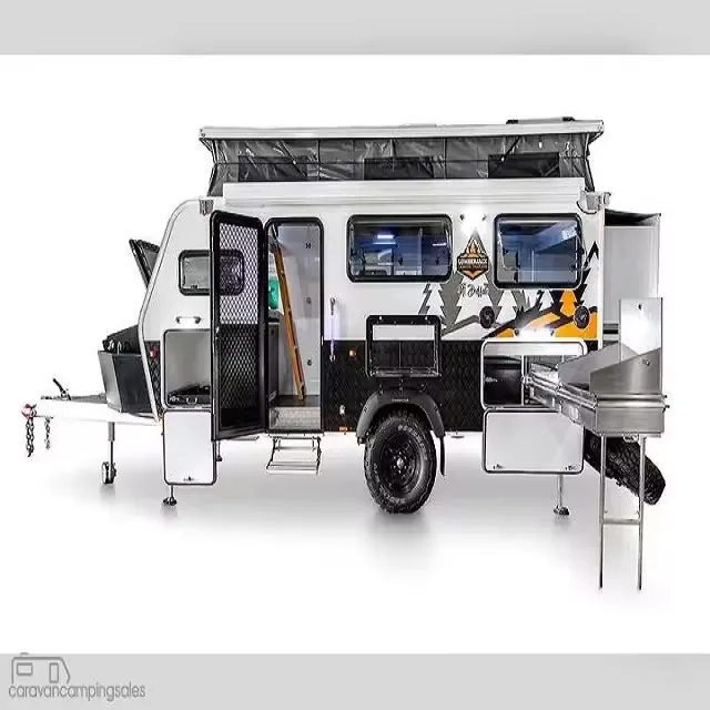 Stainless Steel Rv Camper 4X4 Campers Motorhomes Caravans Rv Travel Trailer Camper For Truck