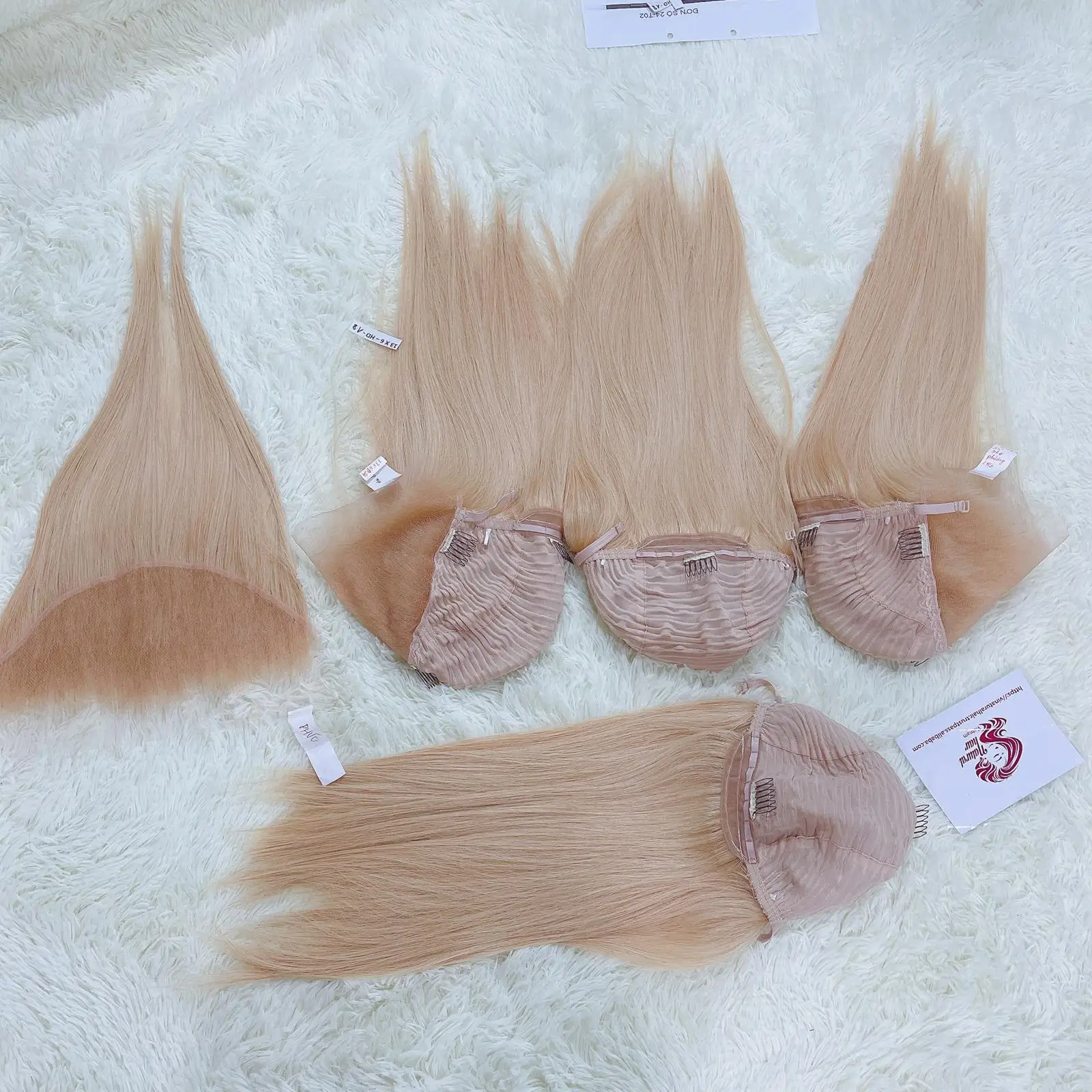 Bleached Invisible Knots High Density Natural Black Color Afro Kinky Curly Remy Braided Human Hair 13*6 Full Lace Front Wigs