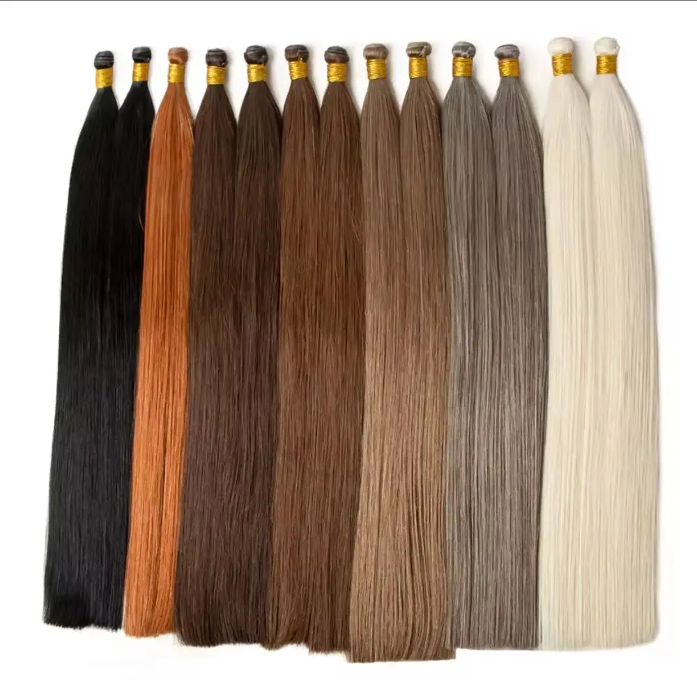 Hot Selling Virgin Cuticle Aligned Russian Hair 20 inch 22 inch Double Drawn Nano Ring Tip Human Hair Extensions