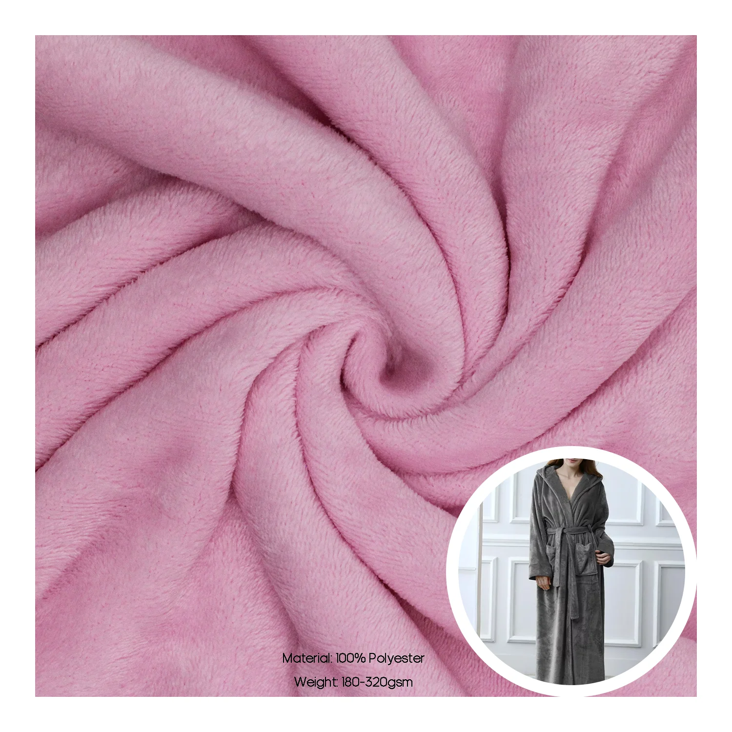 World Best Selling Products One/ Both Side Brushed 100%polyester Flannel Fleece Fabric