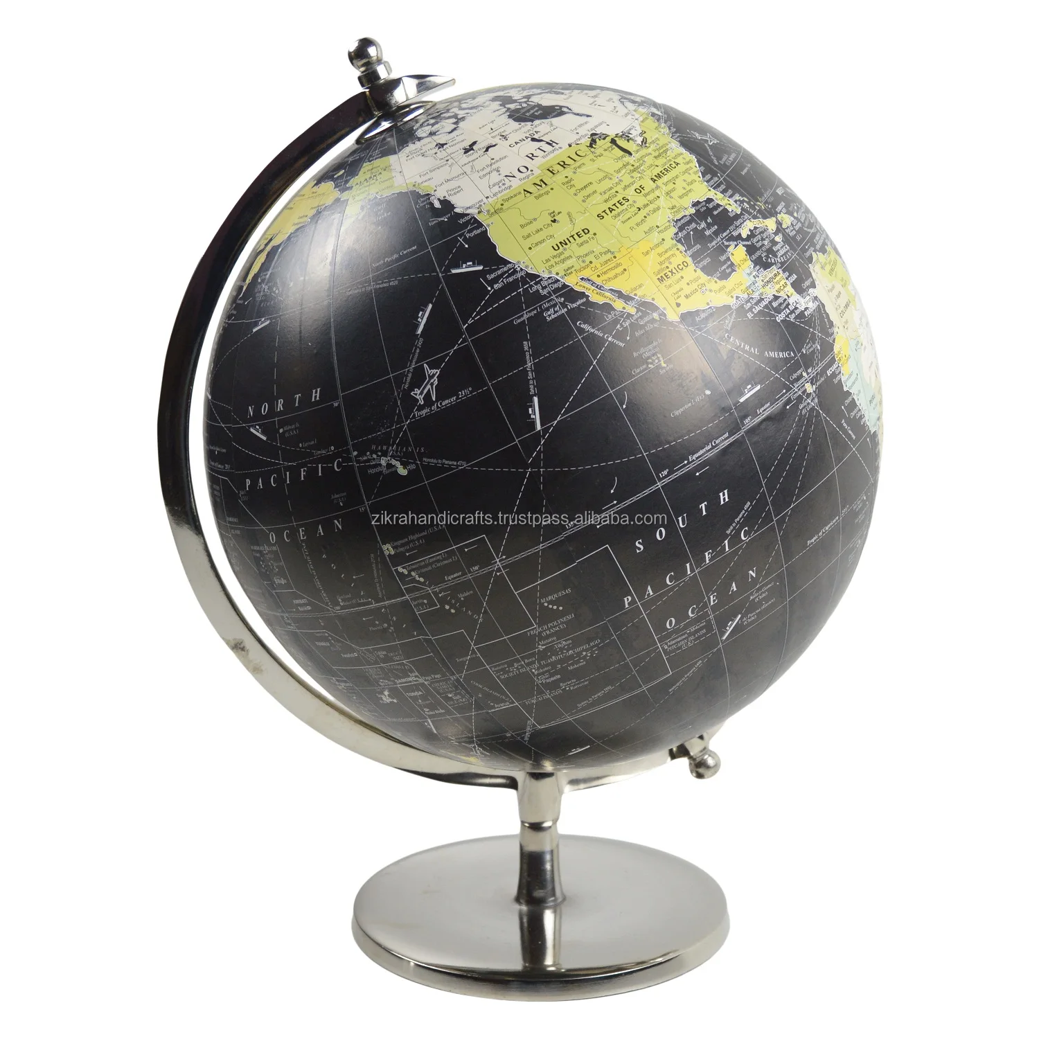Highly Combo Design World Map Globe With Factory Metal Tableware for Office Lab and School Designs Geography