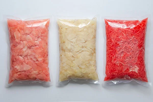 Small Package Pink Sushi Pickled Ginger and Japanese White Pink Pickled Sushi Ginger