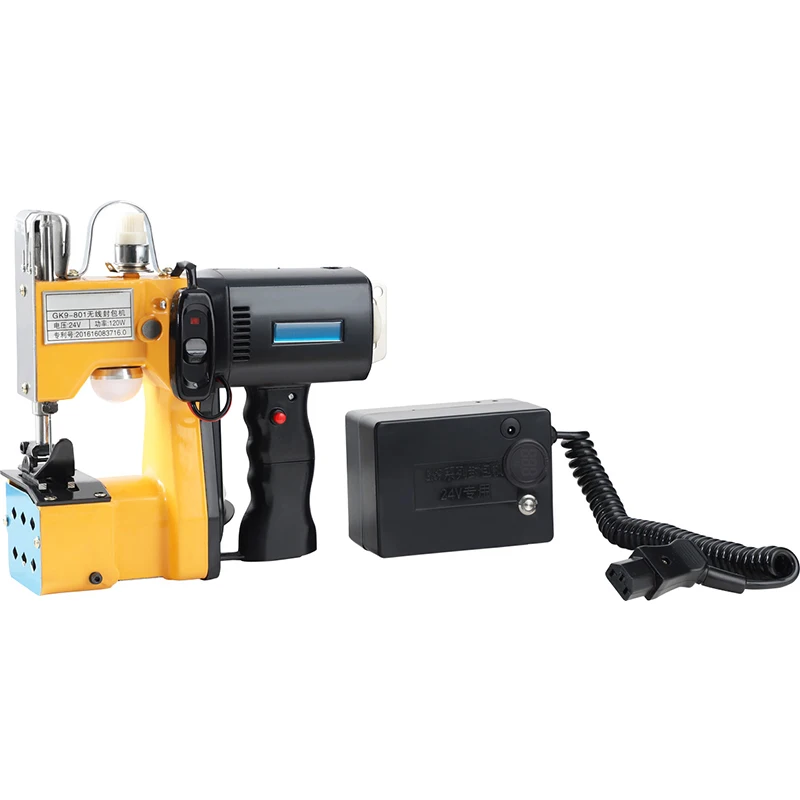 GK9-801-1 Portable hand carry charging bag closer machine for rice sack sewing machine