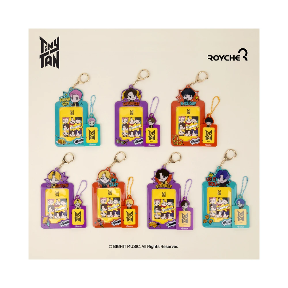 BTS Tiny Tan Butter Photo Card Key Holder Photo card key holder to protect and preserve precious memories