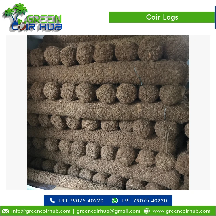 Лучшая рыночная цена топ продаж 100% чистый контроль эрозии материал кокосового волокна бревна от лучшего поставщика