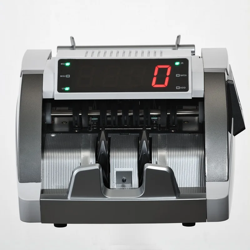 With side display UV MG IR Money Counter Machine USD EURO Banknotes 1000 model Cash Currency Detecting Large Display