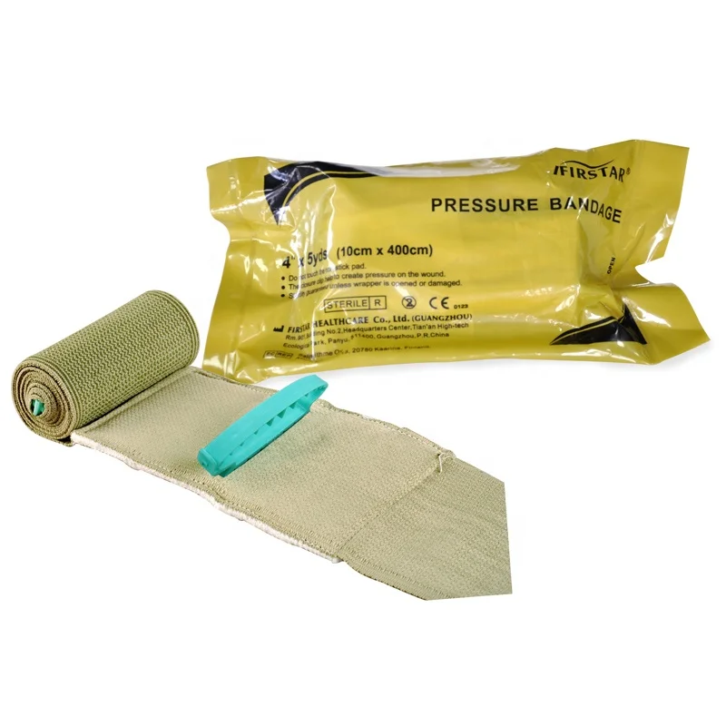 Firstar High Strength Pressure Bandage Combat Tactical Elastic First Aid Wound Emergency Trauma Dressing For Bleeding Control