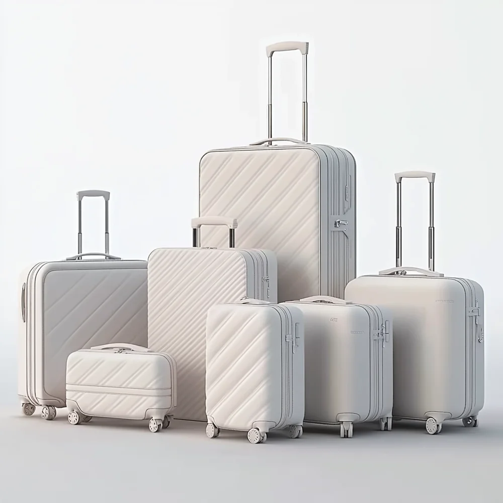 MGOB New Design Fashionable7 pcs High quality PC Luggage Sets Simple Style Suitcase sets Travel Bags Luggage Set for travelling