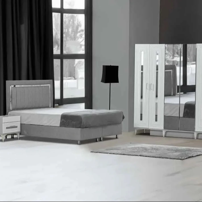 Eylul master bedroom set mirrored wardrobe queen size bed affordable prices 2024 trend smart furniture saving places