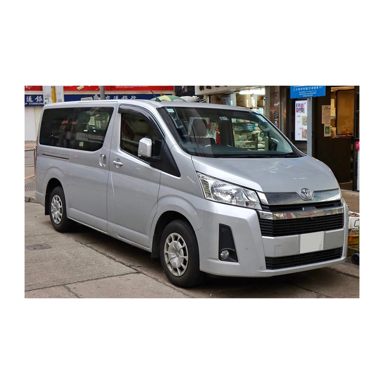 Дешевый Подержанный автобус Toyota Hiace с высокой крышей мини-изготовитель ручной коробки передач кожаные сиденья круиз-контроль Темный интерьер Лучшая цена