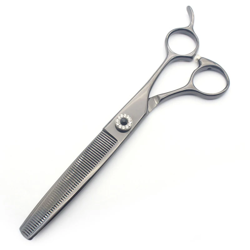 Midnight Black Professional High Quality Pet Grooming Thinning Scissors Kit 6.5 inch 440C Stainless Steel