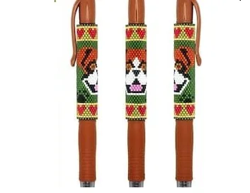 Sparkle with Seed Bead Pens Customize Your Writing: Seed Bead Pens Explore Creativity: Seed Bead Pens Artisanal Touch