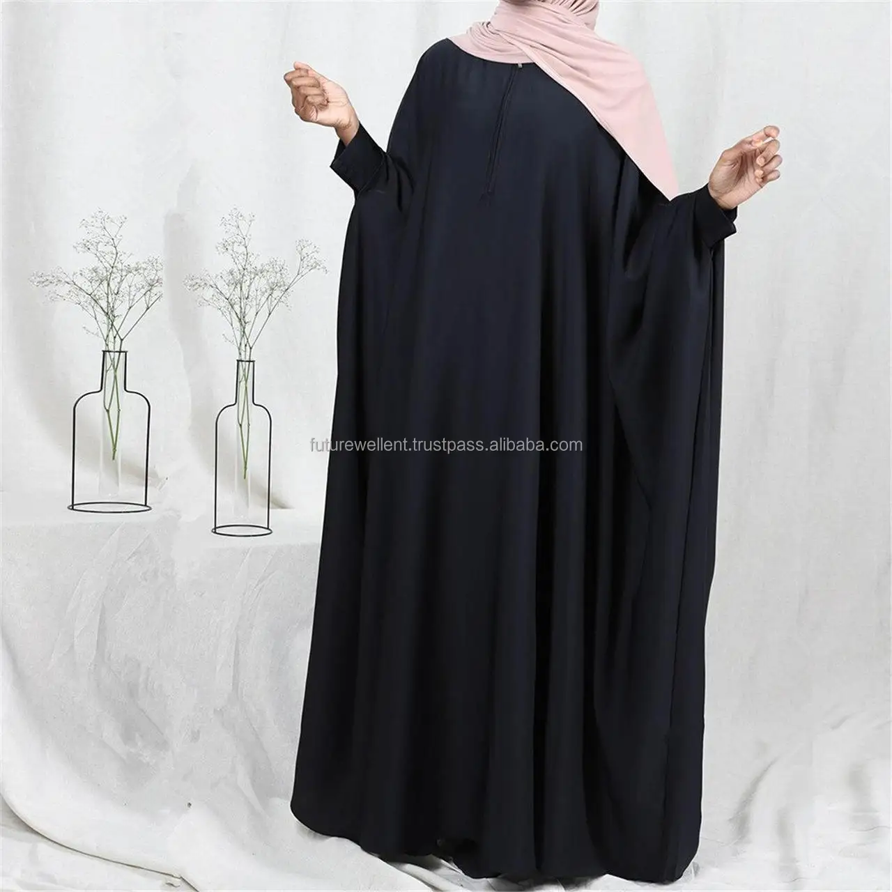New Kaftan Style Abaya Wholesale Muslim Kaftan Abaya  Ethnic Clothing Muslim Traditional High Quality Fashion Ladies Abaya