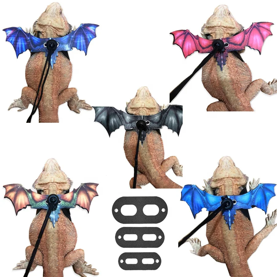 Christmas bearded Dragon Santa Hat scarf leash harness set lizard costume scarf and hat