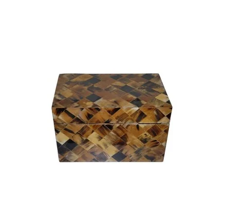 Box Resin & Wooden Brass Inlay Bone Decorative Box Jewellery Package Custom Ring Boxes with Sale