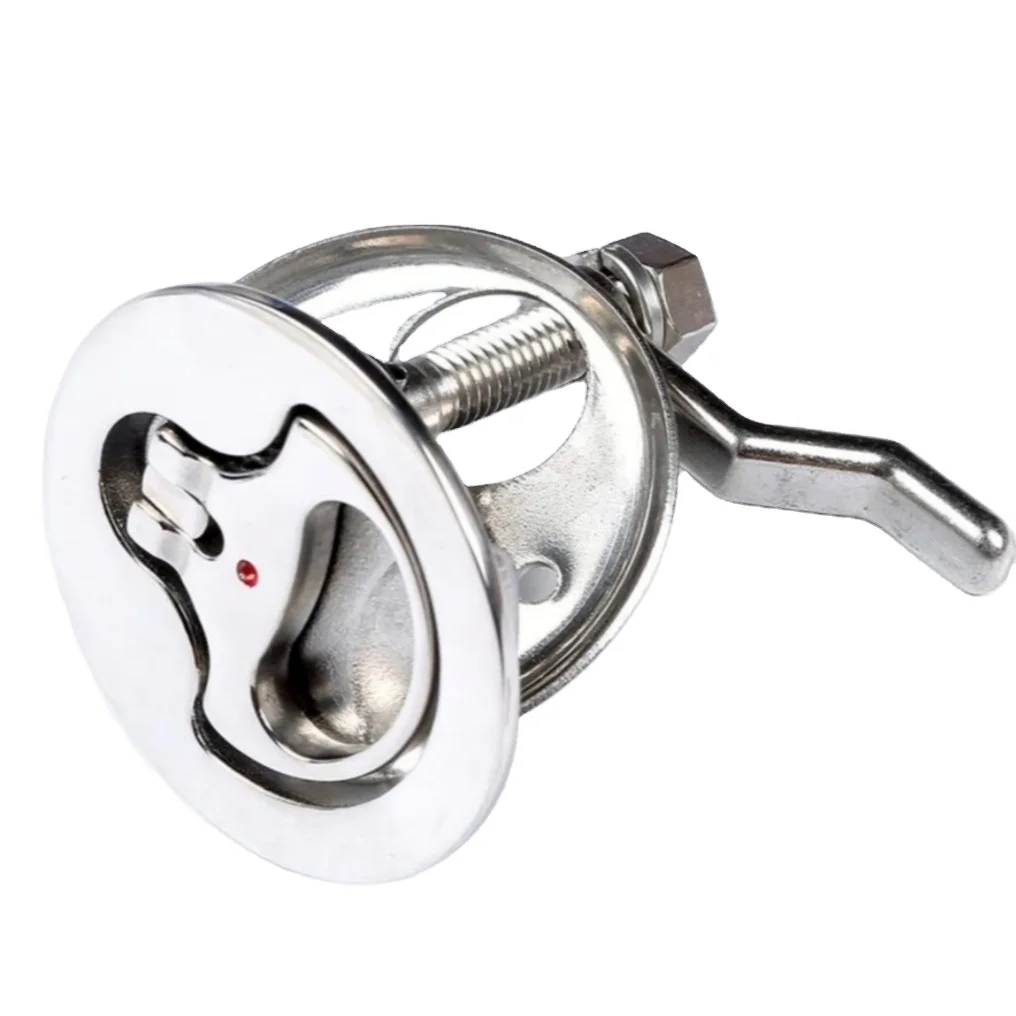 stainless steel Flush Pull Hatch Slam Latch Lift Handle  Lock for RV Boats Doors Hardware