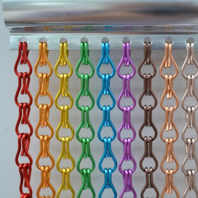 Popular beautiful decorative wire mesh stainless steel woven chain link ring wire mesh aluminum alloy screen for curtain wall