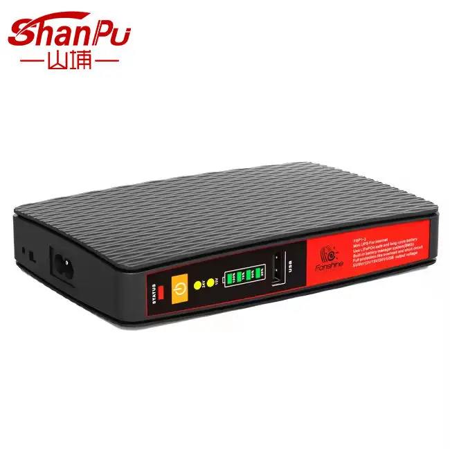 Shanpu DC UPS Power POE 8000mah 5V 9V 12V 15V 24V Mini батарея для Wi-Fi маршрутизатора