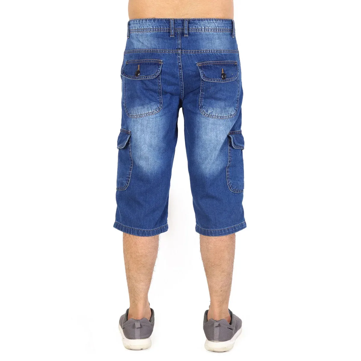 Cargo Shorts 100% Cotton Soft Fabric (Washed) Denim Shorts Men