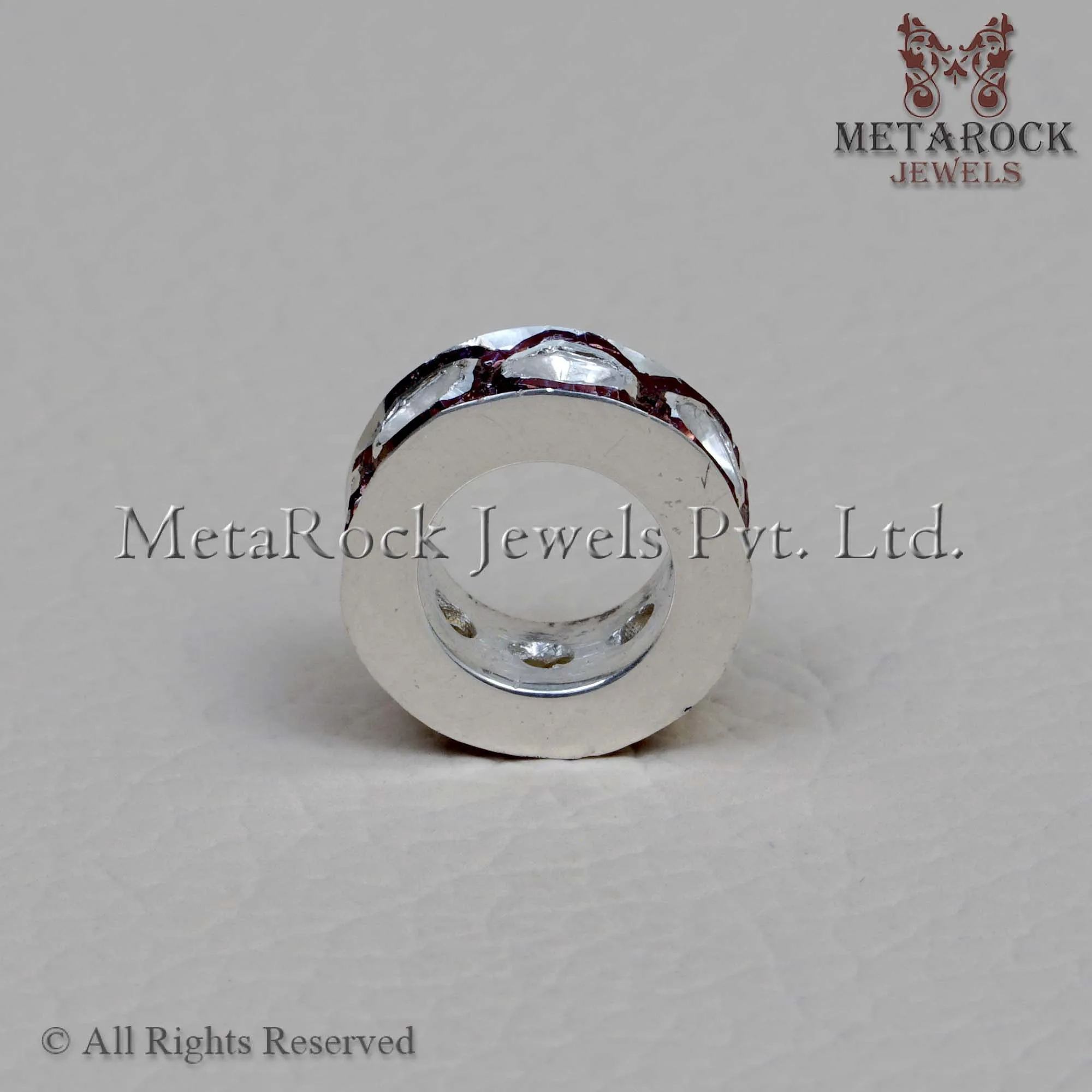 Rose Cut 5x12 MM Wheel Spacer Rondelle Finding