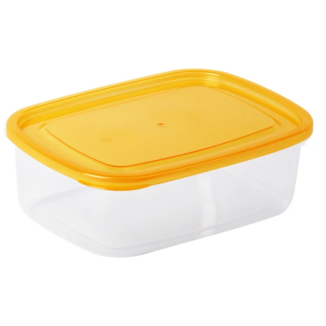 High Quality Food Packing Storage Square Box Plastic Container Crisper Large 3pc Set (1700ml)