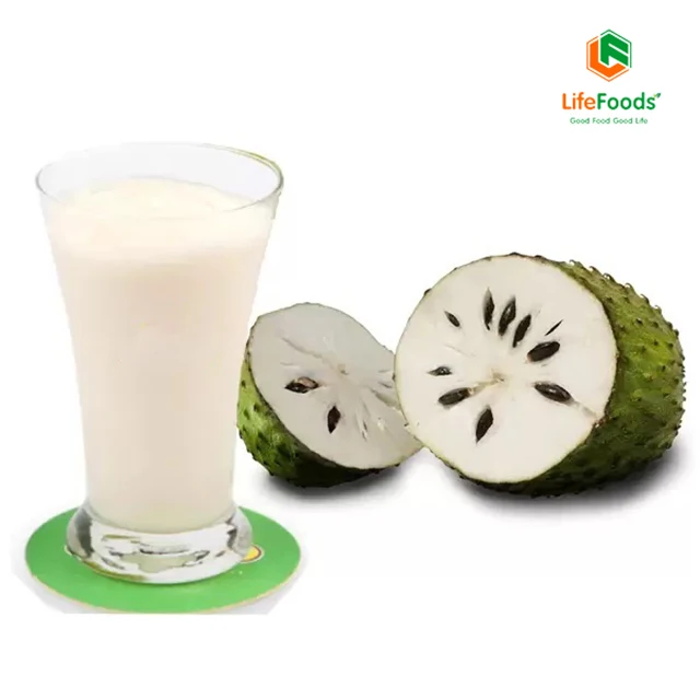 BQF process ISO certification ingredient high shelf 24 months life quality fruit supplier Frozen Soursop Puree from Vietnam