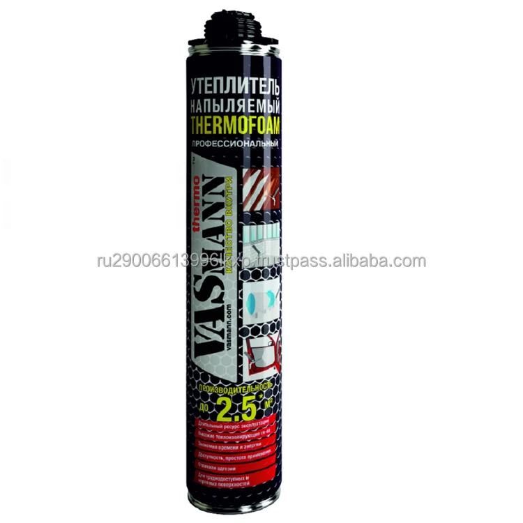 PU Sprayed thermal insulation in the can VASmann thermofoam for special purpose vehicles hard-to-reach and uneven surfaces