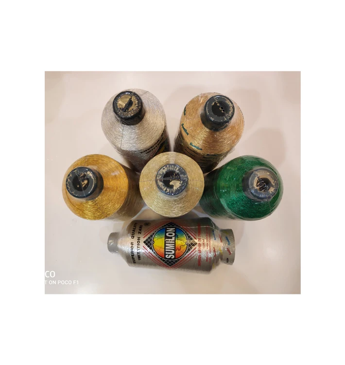 Высокая востребованность, металлическая/полиэфирная пряжа типа MX для плетения, плоская и круглая пряжа для продажи