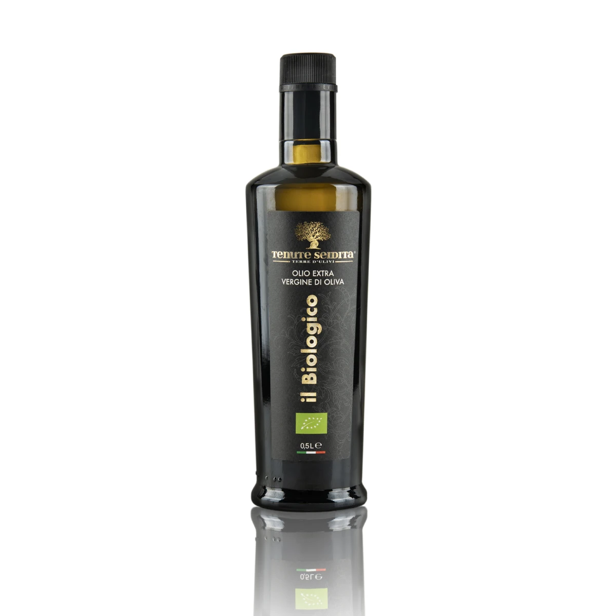 Best Organic Italian Bio certified cold pressed glass bottle 500ml extra virgin olive oil gourmet
