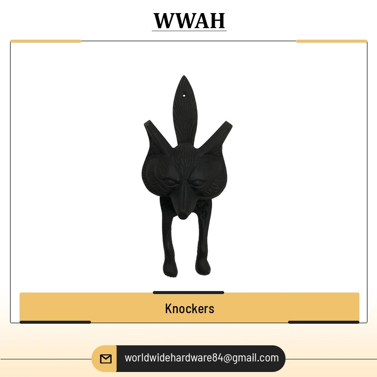 Exporting Customized Top Quality Door Accessories Solid Pattern New Design Metal Knockers for Bulk Buyers