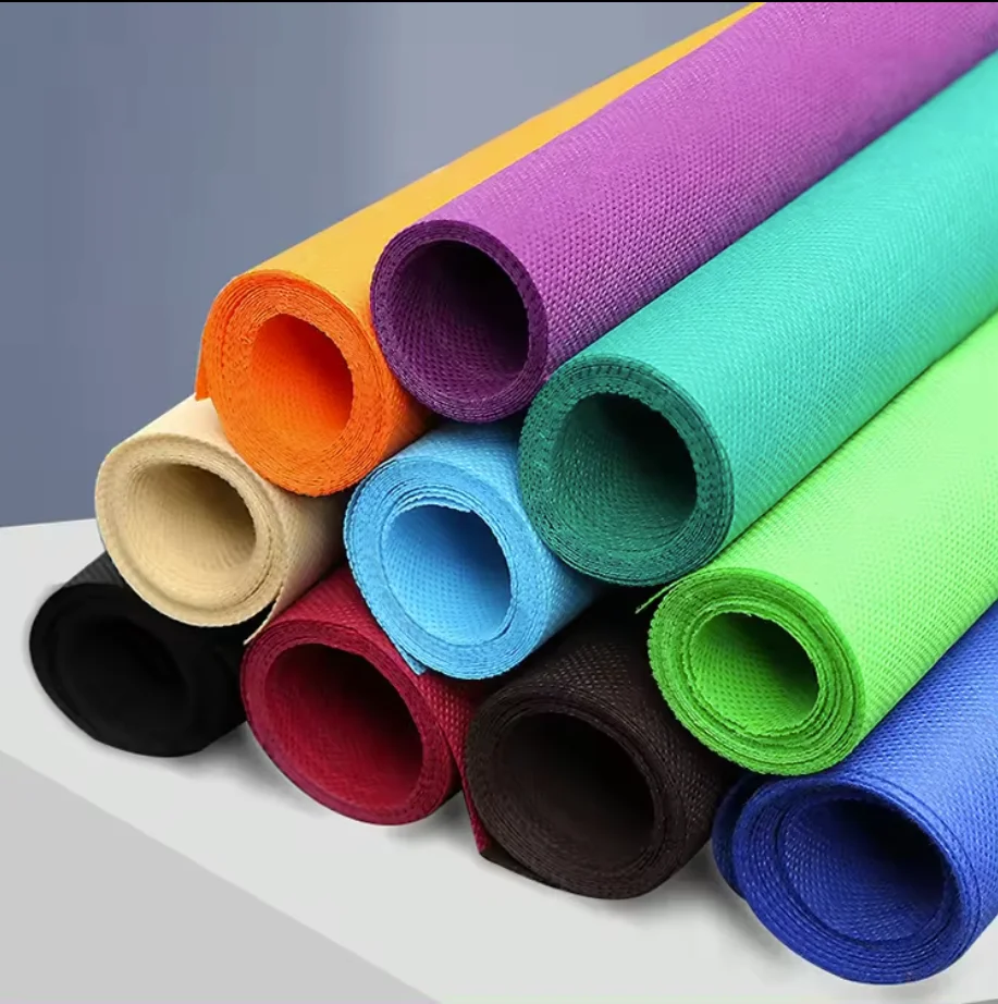 Rolls Spunbond Non-woven Fabric High Quality 100% PP Customized Disposable 12-120GSM Nonwoven 100% Polypropylene 500KG Above DOT