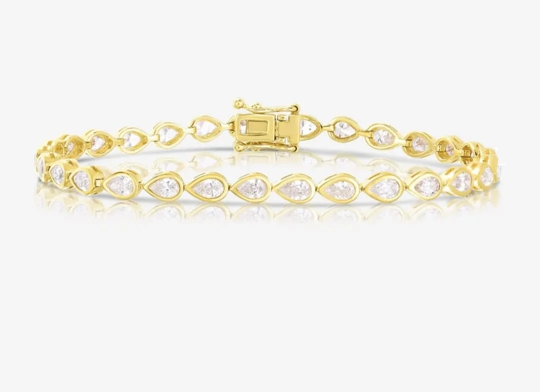 Wholesale Lab Grown Diamond Jewelry 14K/18K Solid Gold Lab Grown Diamond Tennis Necklace 3mm 4mm 5mm